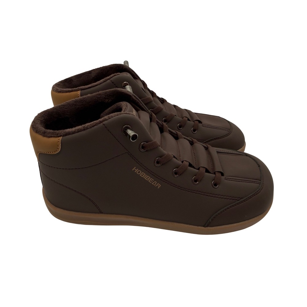 Hobibear Barefoot Boots Men 42 Brown Excellent Faux‎ Fur Minimalist WS54557122